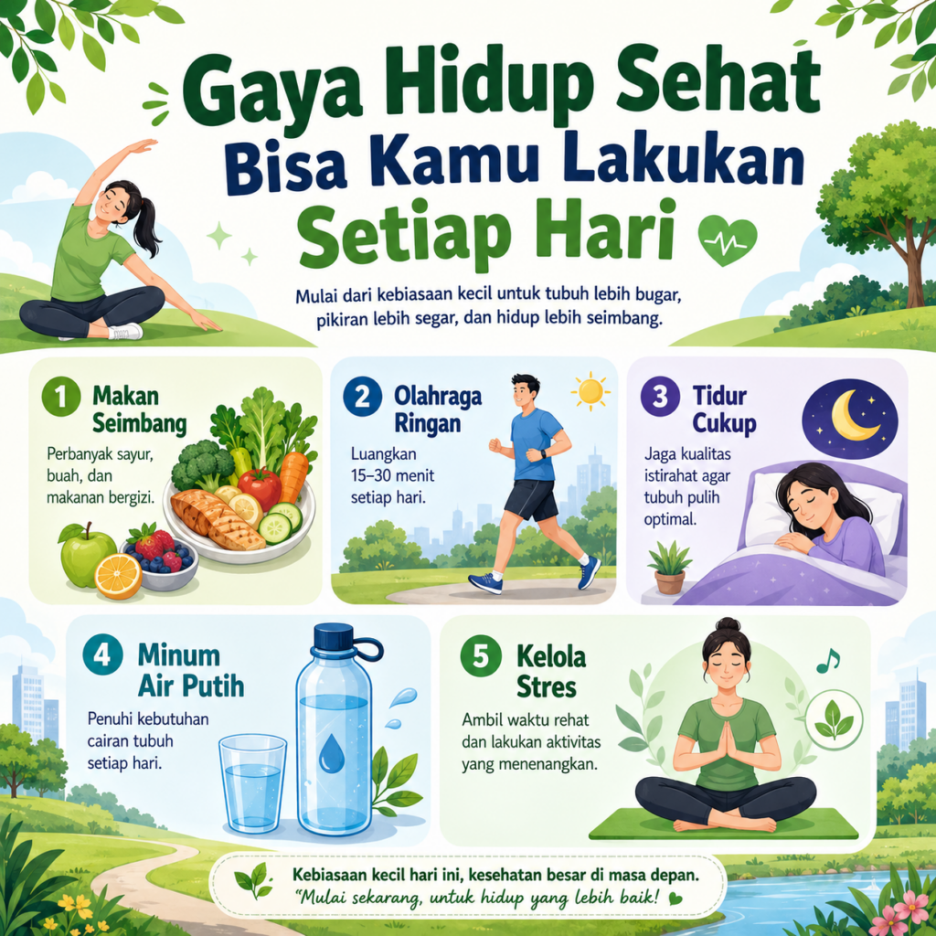 Gaya Hidup Sehat Bisa Kamu Lakukan Setiap Hari