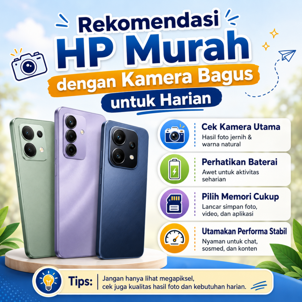 Rekomendasi HP Murah dengan Kamera Bagus untuk Harian